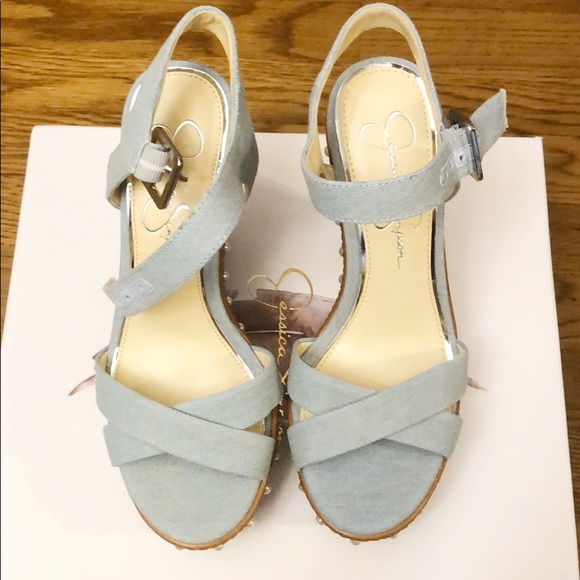 Jessica Simpson Aerali Wedge Sandals - Picture 2 of 8